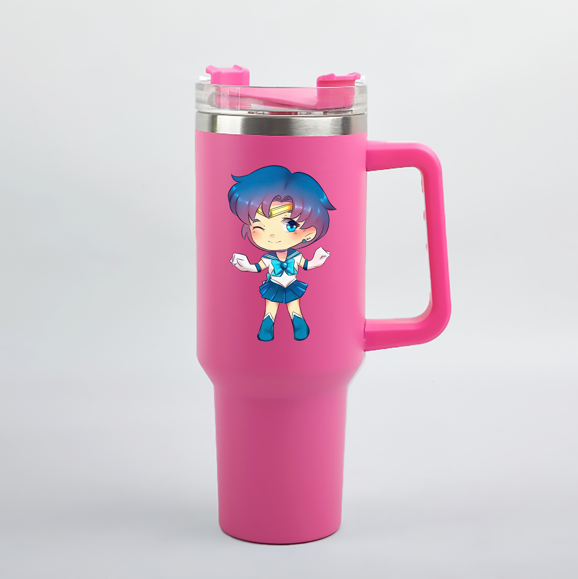 （画像用） 美少女戦士セーラームーン 水野 亜美 みずの あみ Sailor Moon Mizuno Ami 1200mL車用タンブラー（カラープリント）
